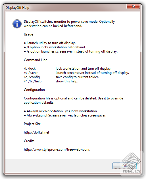 Display Power Off Utility