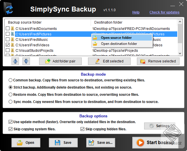 SimplySync Backup