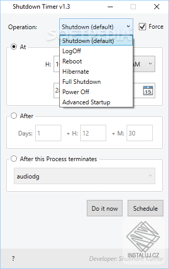 SK Shutdown Timer