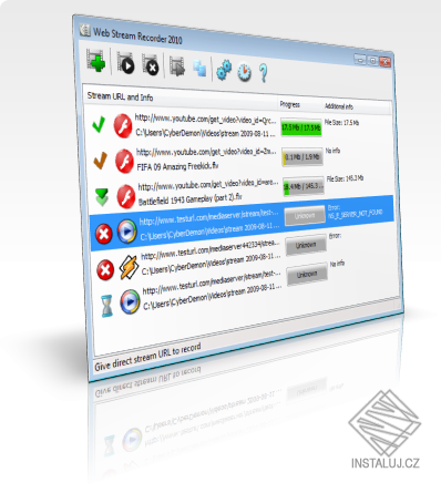 Bolide Web Stream Recorder
