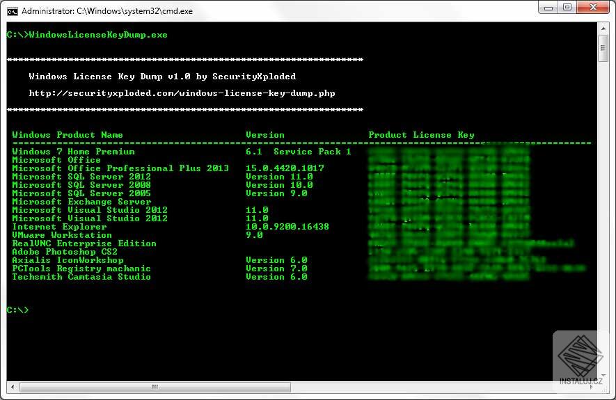 Windows License Key Dump