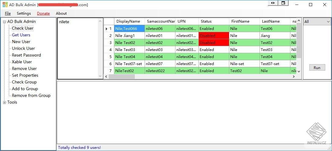AD Bulk Admin Tool