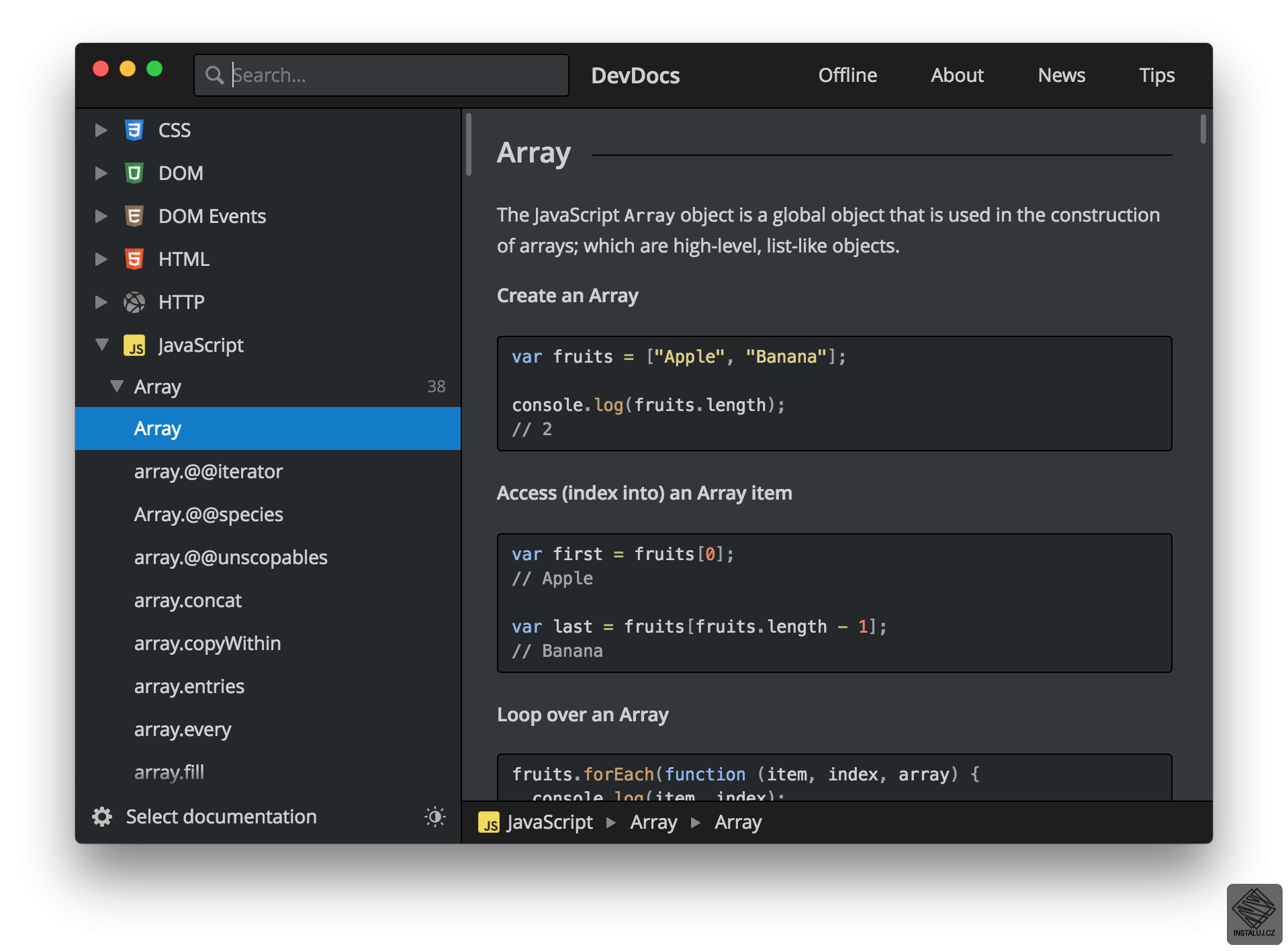 DevDocs App