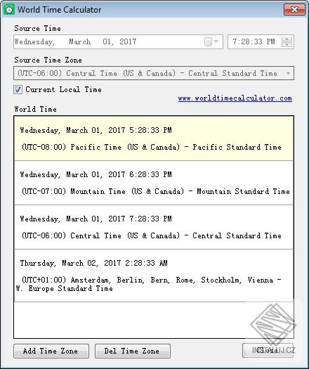 World Time Calculator