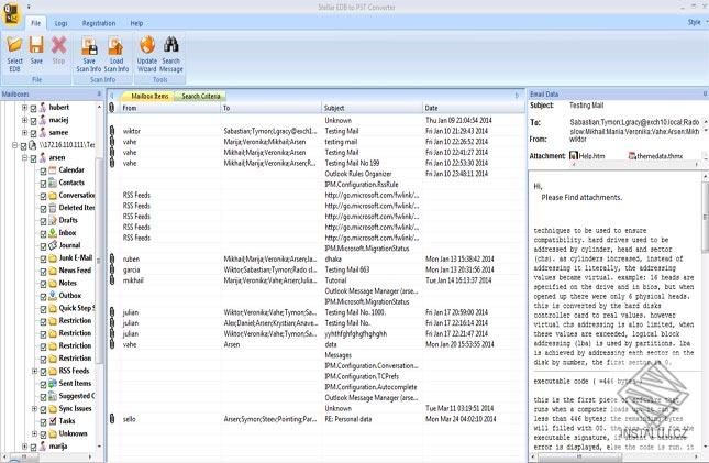 Stellar EDB to PST Converter