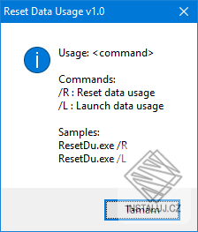 Reset Data Usage