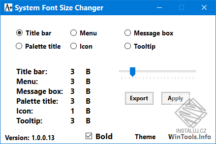System Font Size Changer