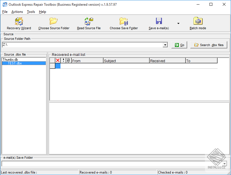 Outlook Express Repair Toolbox