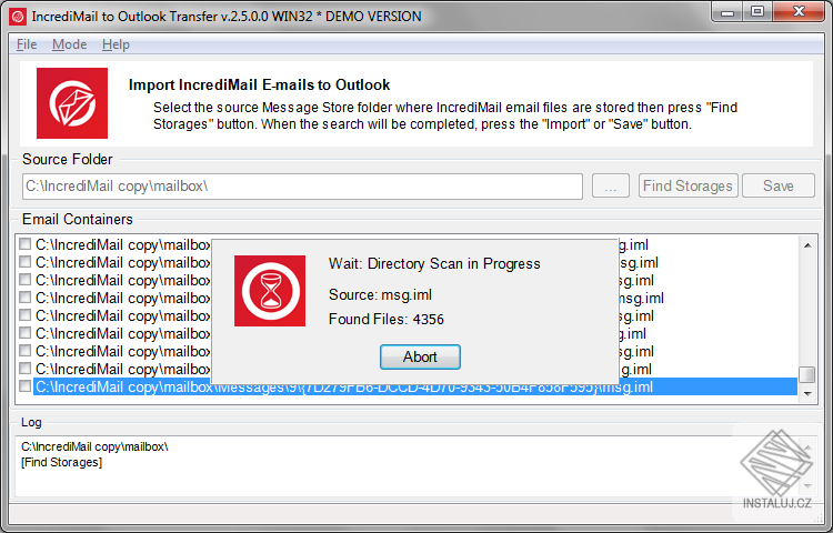 IncrediMail to Outlook Transfer