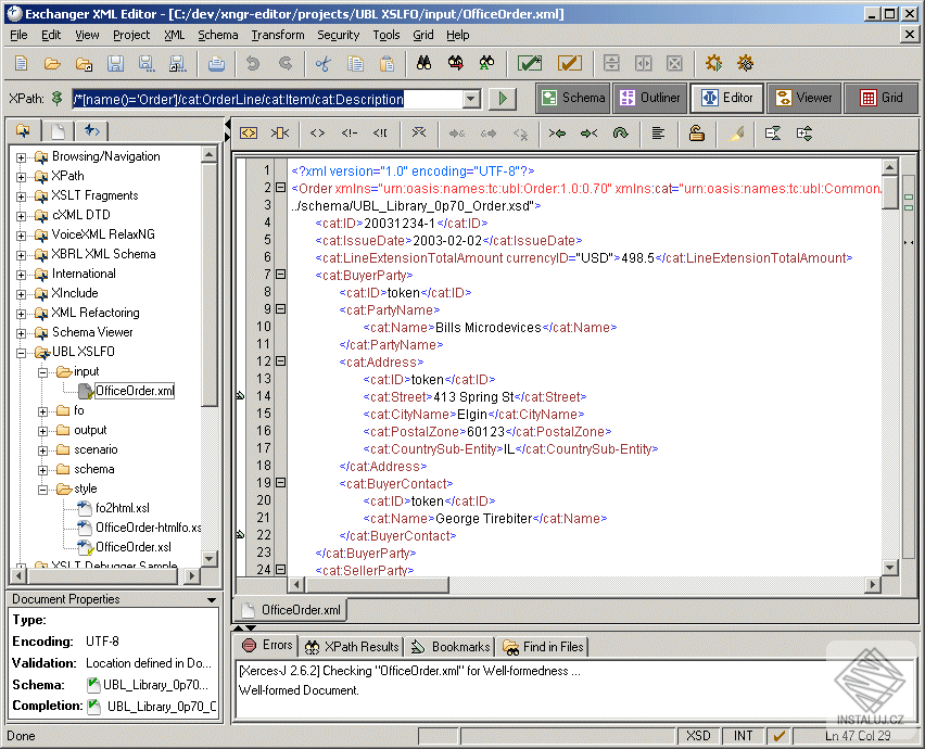 Exchanger XML Editor