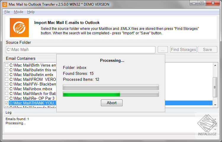 Mac Mail to Outlook Transfer