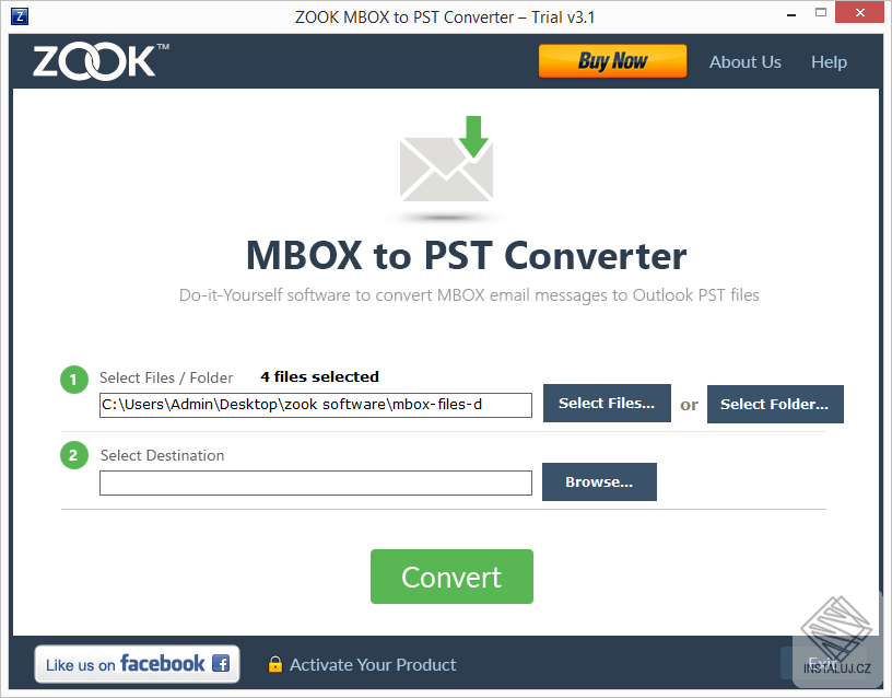 ZOOK MBOX to PST Converter