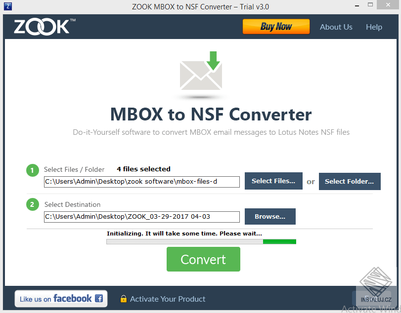 ZOOK MBOX to NSF Converter