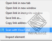 Virus Total Context Menu