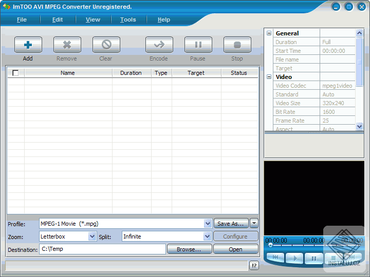 ImTOO AVI to MPEG Converter