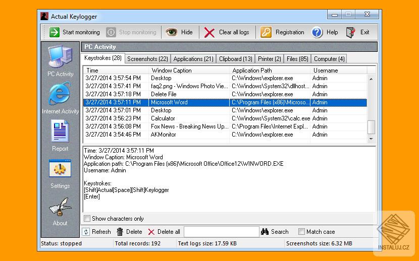 Keylogger Spy Monitor