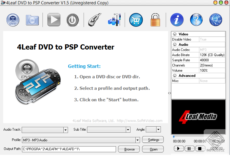 4Leaf DVD do PSP Converter