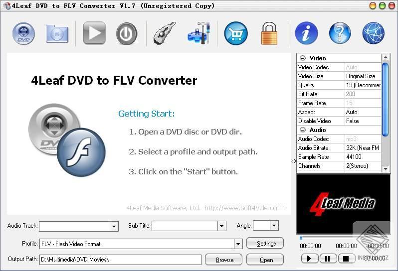 4Leaf DVD do FLV Converter