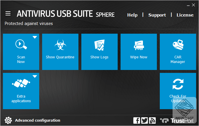 TrustPort Antivirus USB Sphere