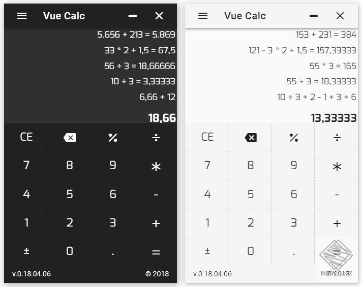 Vue Calc