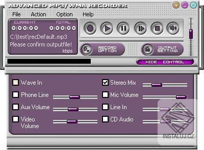 Advanced MP3/WMA Recorder