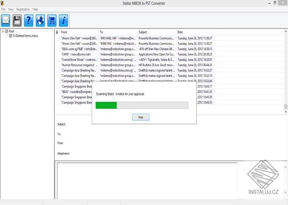 Stellar MBOX to PST Converter