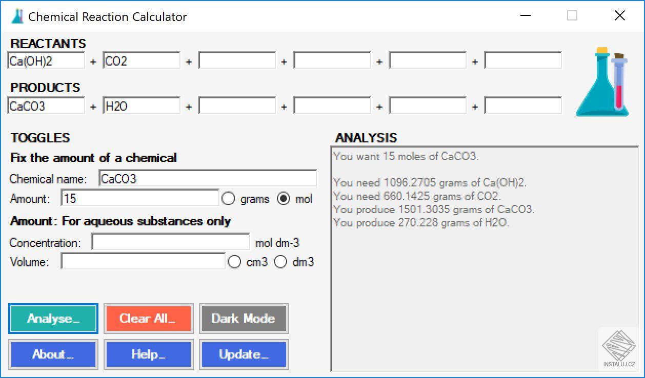 Chemical Reaction Calculator