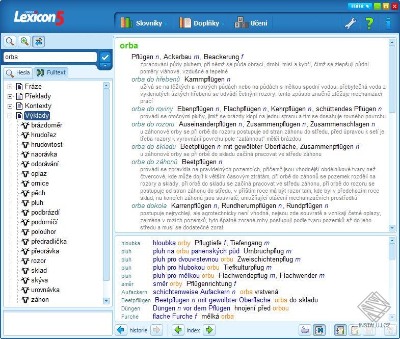Lexicon 5 Německý zemědělský a přírodovědný slovník