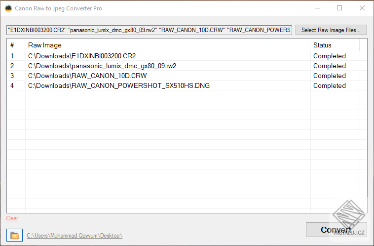 Canon Raw to Jpeg Converter