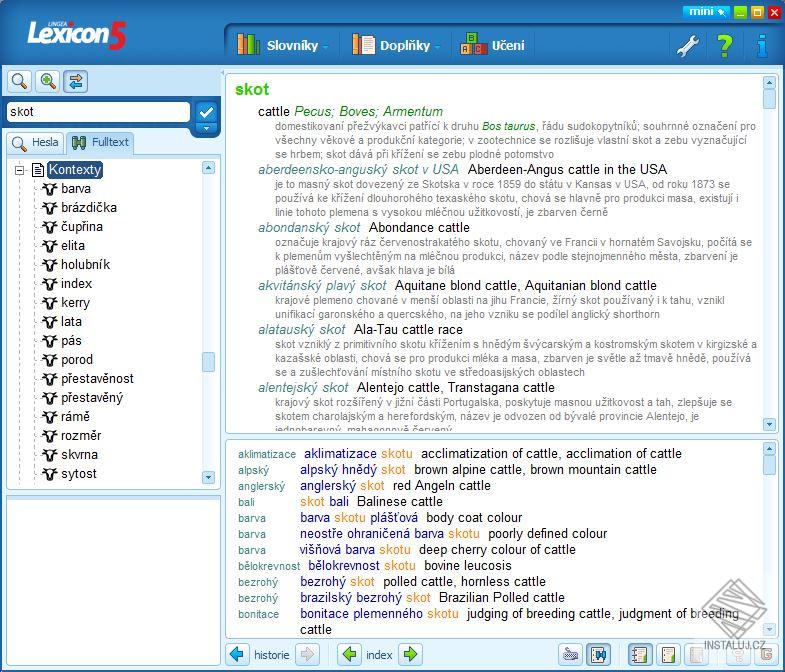 Lexicon 5 Anglický zemědělský a přírodovědný slovník