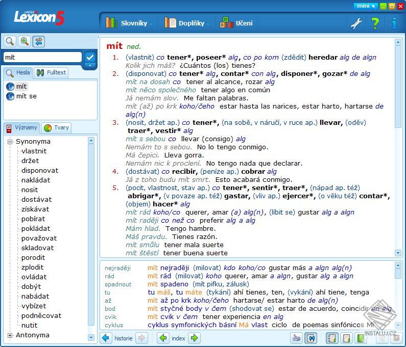 Lexicon 5 Španělský velký slovník