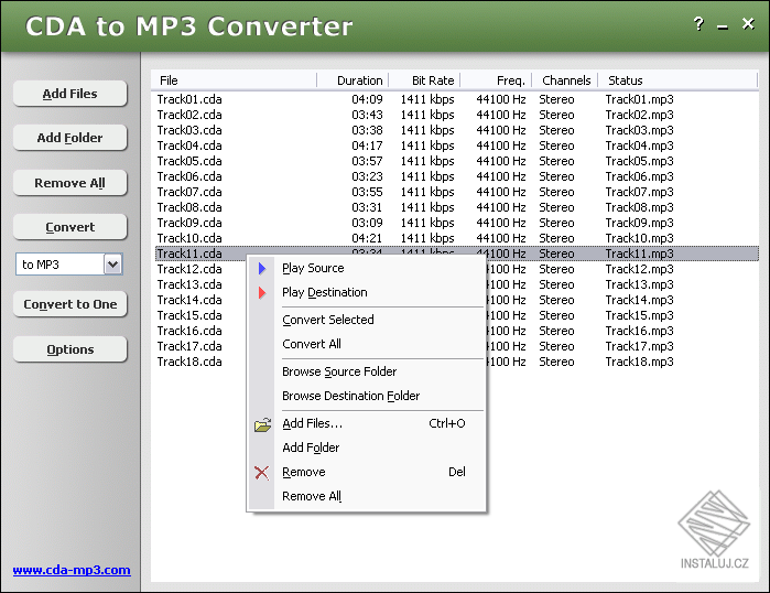 CDA to MP3 Converter