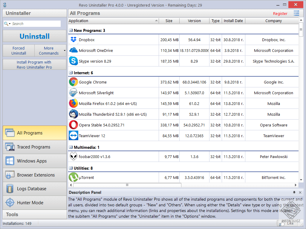 Revo Uninstaller Pro
