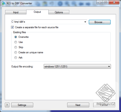 XLS to DBF Converter