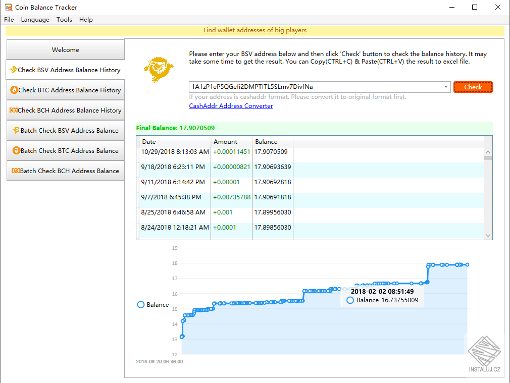 Coin Balance Tracker