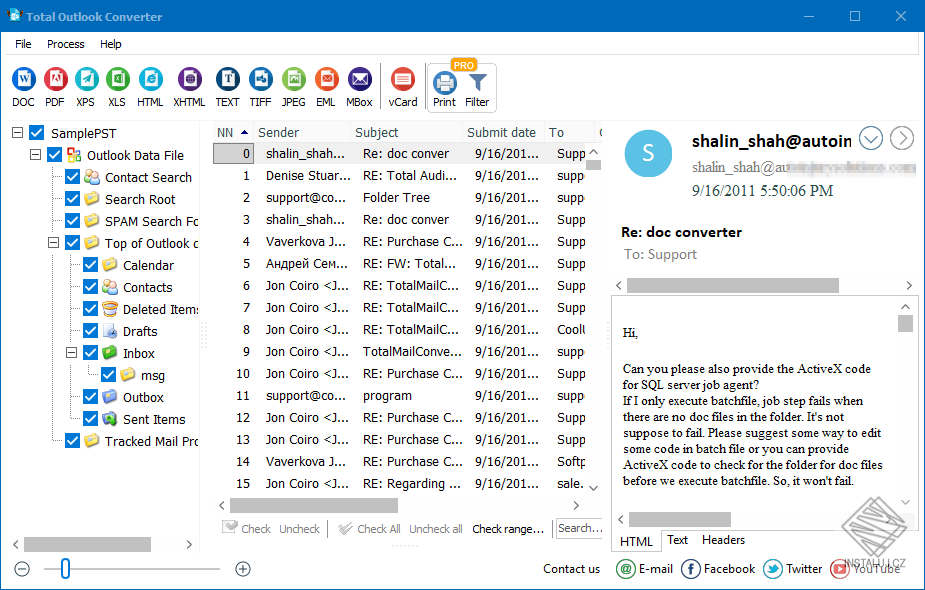 Total Outlook Converter
