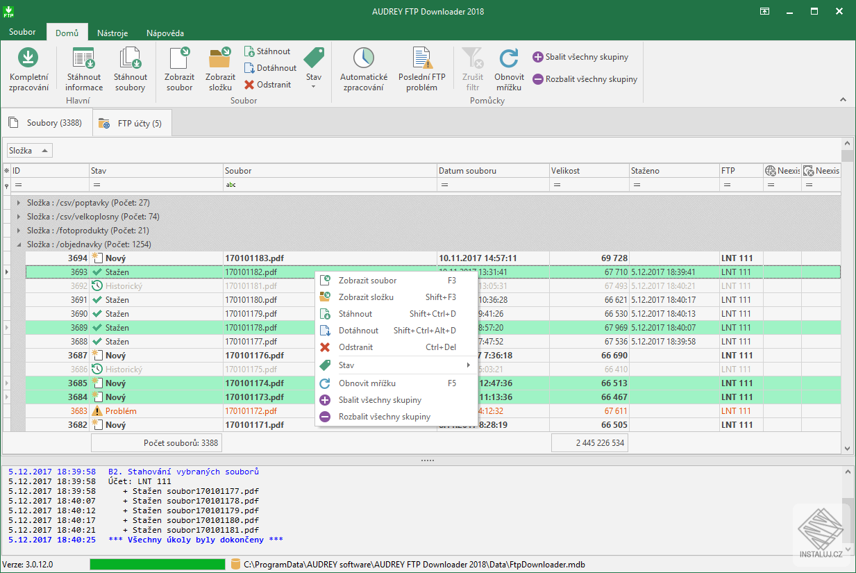 AUDREY FTP Downloader