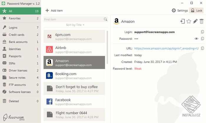 Icecream Password Manager