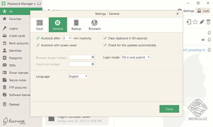 Icecream Password Manager