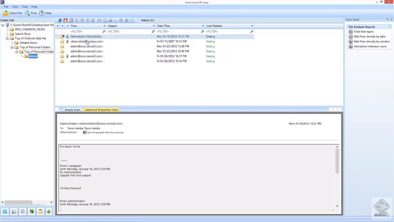 Kernel Outlook PST Viewer
