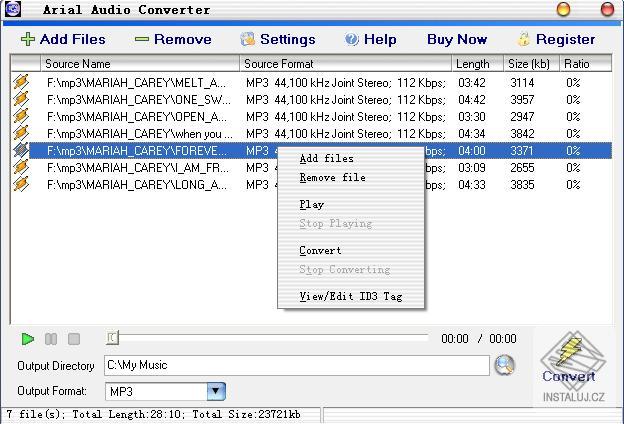 Arial Audio Converter