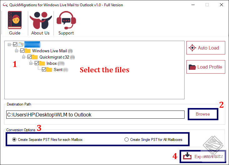 QuickMigrations for Windows Live Mail to Outlook