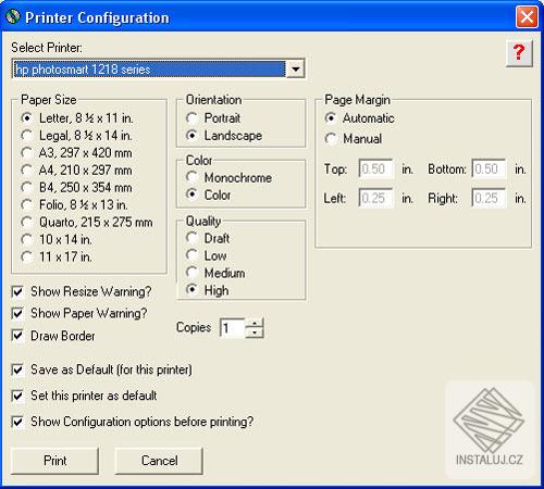 DVD and CD Cover Print