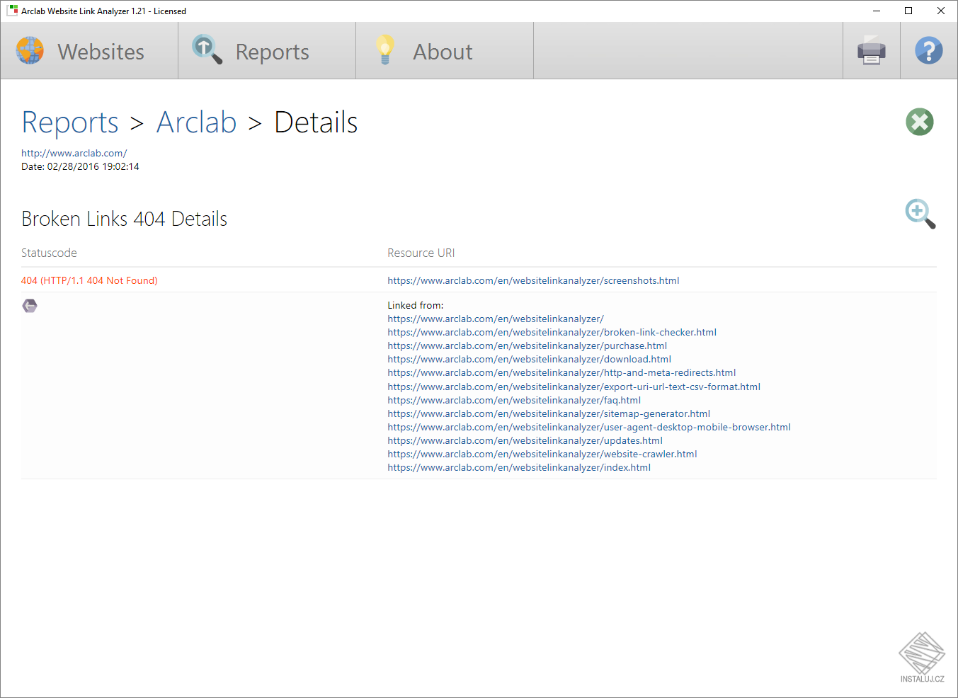 Arclab Web Link Analyzer