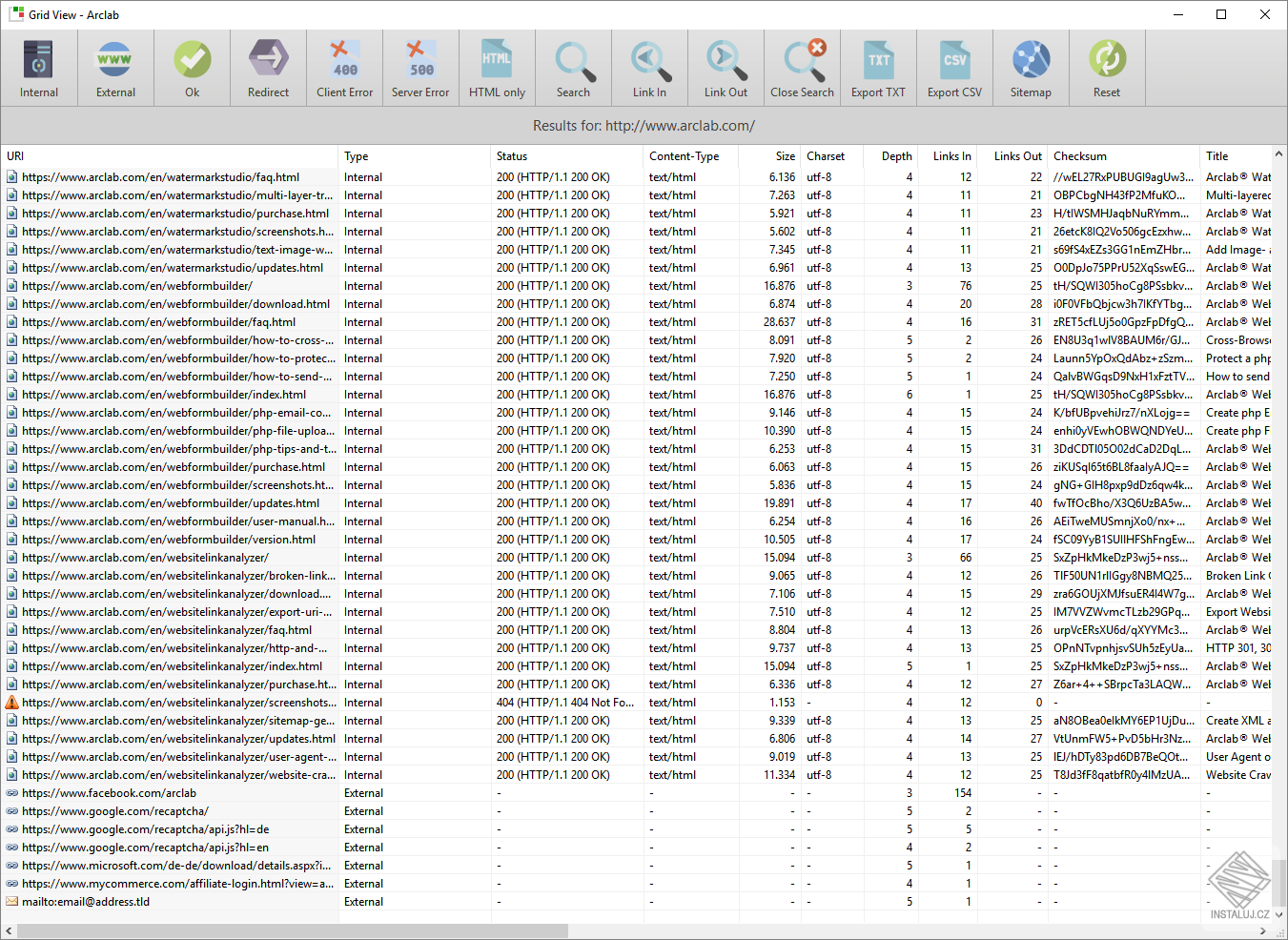Arclab Web Link Analyzer