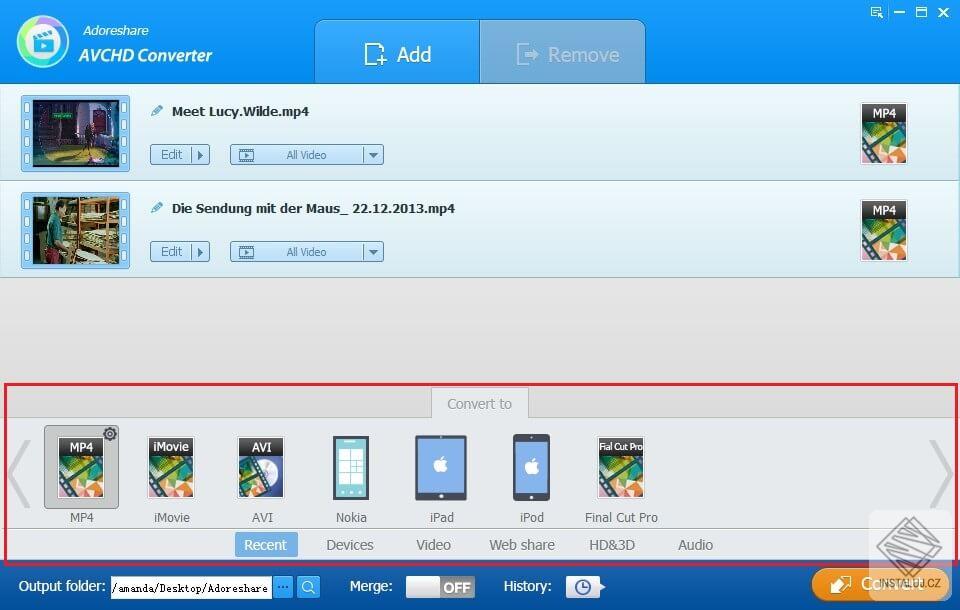 Adoreshare AVCHD Converter