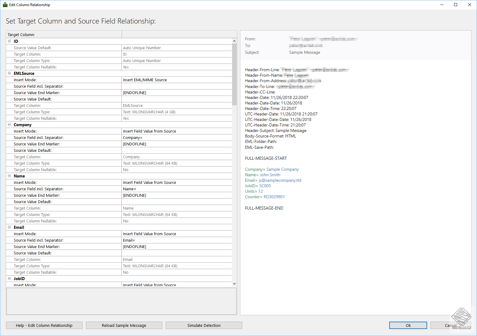 Arclab Inbox2DB