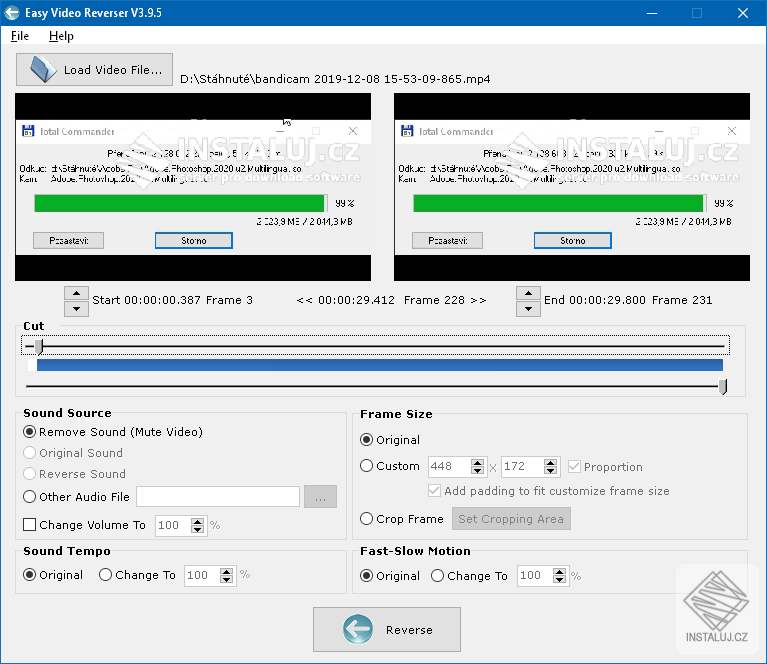 Easy Video Reverser
