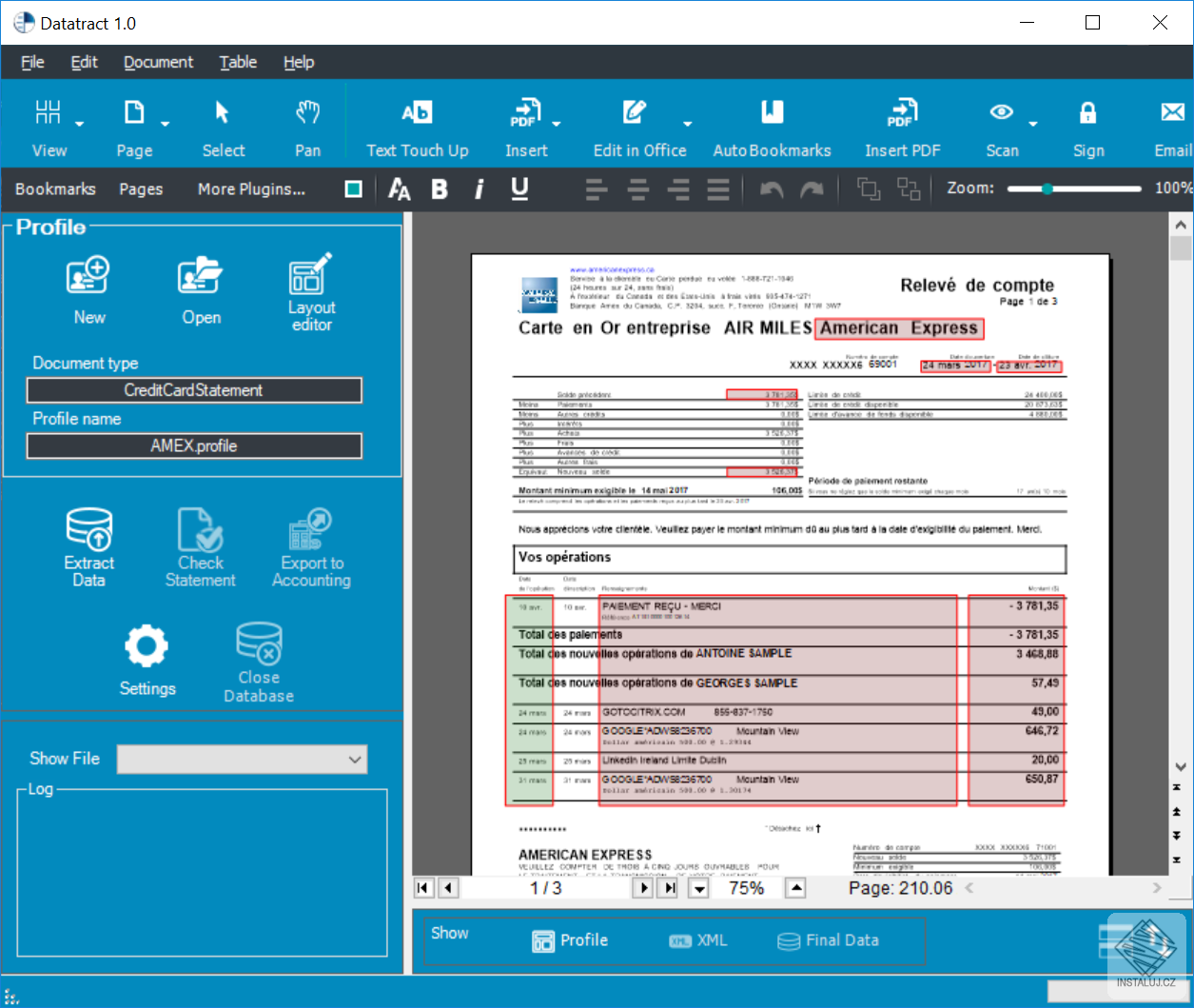 Amyuni Datatract