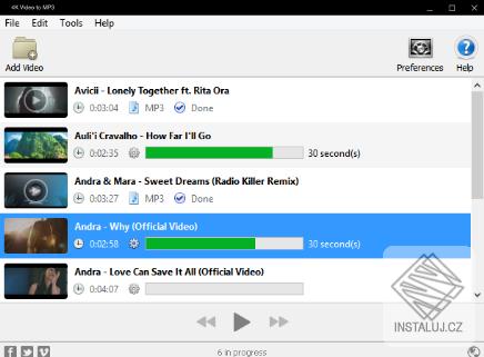 4K Video to MP3